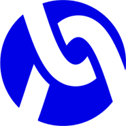 A blue spiral is shown on the green background.